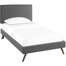  Modway Furniture Amaris Twin Upholstered Platform Bed MOD-5902-GRY IMAGE 2