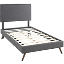  Modway Furniture Amaris Twin Upholstered Platform Bed MOD-5902-GRY IMAGE 4