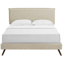 Modway Furniture Amaris Queen Upholstered Platform Bed MOD-5904-BEI IMAGE 1