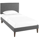  Modway Furniture Amaris Twin Upholstered Platform Bed MOD-5906-GRY IMAGE 2