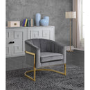  Manufacturer Color_Grey -- Carter Grey Velvet Upholstered Accent Chair IMAGE 2