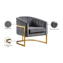 Manufacturer Color_Grey -- Carter Grey Velvet Upholstered Accent Chair IMAGE 7