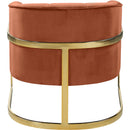  Manufacturer Color_Cognac -- Carter Cognac Velvet Upholstered Accent Chair IMAGE 3