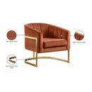  Manufacturer Color_Cognac -- Carter Cognac Velvet Upholstered Accent Chair IMAGE 7