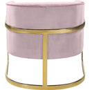  Manufacturer Color_Pink -- Carter Pink Velvet Upholstered Accent Chair IMAGE 3