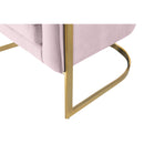  Manufacturer Color_Pink -- Carter Pink Velvet Upholstered Accent Chair IMAGE 5