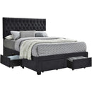  Size_Queen -- Coaster Furniture Soledad Upholstered Panel Bed with Storage IMAGE 1