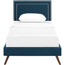  Modway Furniture Virginia Twin Upholstered Platform Bed MOD-5911-AZU IMAGE 1