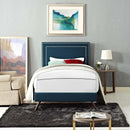 Modway Furniture Virginia Twin Upholstered Platform Bed MOD-5911-AZU IMAGE 5