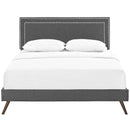 Modway Furniture Virginia Queen Upholstered Platform Bed MOD-5915-GRY IMAGE 1
