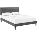 Modway Furniture Virginia Full Upholstered Platform Bed MOD-5921-GRY IMAGE 2