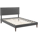  Modway Furniture Virginia Full Upholstered Platform Bed MOD-5921-GRY IMAGE 4