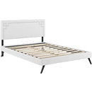  Modway Furniture Ruthie Queen Upholstered Platform Bed MOD-5930-WHI IMAGE 4