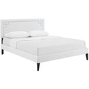  Modway Furniture Ruthie Queen Upholstered Platform Bed MOD-5938-WHI IMAGE 2