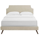  Modway Furniture Corene Queen Upholstered Platform Bed MOD-5947-BEI IMAGE 1