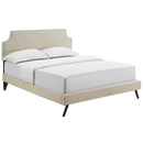  Modway Furniture Corene Queen Upholstered Platform Bed MOD-5947-BEI IMAGE 2