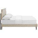  Modway Furniture Corene Queen Upholstered Platform Bed MOD-5947-BEI IMAGE 3