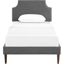  Modway Furniture Corene Twin Upholstered Platform Bed MOD-5951-GRY IMAGE 1