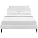  Modway Furniture Corene Queen Upholstered Platform Bed MOD-5954-WHI IMAGE 1