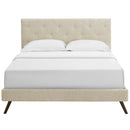Modway Furniture Tarah Queen Upholstered Platform Bed MOD-5979-BEI IMAGE 1