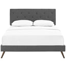 Modway Furniture Tarah Queen Upholstered Platform Bed MOD-5979-GRY IMAGE 1