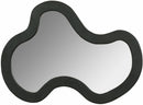 417Black-38M Oblique Acacia Wood Frame Mirror