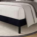 HH140-QUEEN BLACK PLATFORM BED