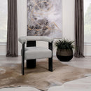 Ramona Boucle Upholstered Accent Side Chair Taupe and Black 903149