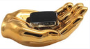 DARK GOLD HAND TRAY 7.5} DECOR