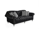 Juliette Black Velvet Sofa & Loveseat