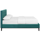 Modway Furniture McKenzie Queen Upholstered Platform Bed MOD-6006-TEA IMAGE 3