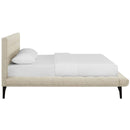  Modway Furniture Julia MOD-6007-BEI Queen Upholstered Fabric Platform Bed - Beige IMAGE 3