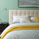  Modway Furniture Julia MOD-6007-BEI Queen Upholstered Fabric Platform Bed - Beige IMAGE 5