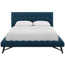 Modway Furniture Julia Queen Upholstered Platform Bed MOD-6007-BLU IMAGE 1