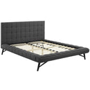 Modway Furniture Julia Queen Upholstered Platform Bed MOD-6007-GRY IMAGE 4