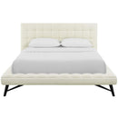  Modway Furniture Julia MOD-6007-IVO Queen Upholstered Fabric Platform Bed - Ivory IMAGE 1