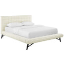  Modway Furniture Julia MOD-6007-IVO Queen Upholstered Fabric Platform Bed - Ivory IMAGE 2
