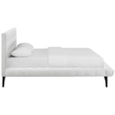  Modway Furniture Julia MOD-6008-WHI Queen Performance Velvet Platform Bed - White IMAGE 3