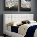  Modway Furniture Julia MOD-6008-WHI Queen Performance Velvet Platform Bed - White IMAGE 5