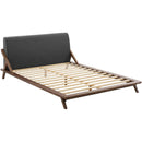  Modway Furniture Luella MOD-6047-WAL-GRY Queen Upholstered Fabric Bed - Walnut Gray IMAGE 4