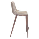 Zuo Magnus 101410 Counter Stool - Brown & Walnut IMAGE 2