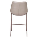  Zuo Magnus 101410 Counter Stool - Brown & Walnut IMAGE 4