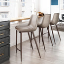  Zuo Magnus 101410 Counter Stool - Brown & Walnut IMAGE 7