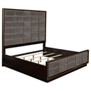  Size_Queen -- Coaster Furniture Durango Upholstered Panel Bed IMAGE 1