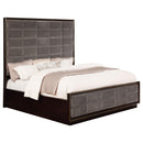  Coaster Furniture Durango 223261KE 77-inch Eastern King Panel Bed - Smoked Peppercorn IMAGE 2