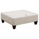  Coaster Furniture Mcloughlin 501840 Upholstered Sloped Arm Sectional Sofa - Platinum IMAGE 7
