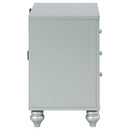 Coaster Furniture Gunnison 223212 2-Drawer Nightstand - Silver Metallic IMAGE 8