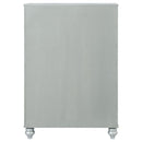  Coaster Furniture Gunnison 223215 5-Drawer Bedroom Chest - Silver Metallic IMAGE 6