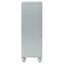  Coaster Furniture Gunnison 223215 5-Drawer Bedroom Chest - Silver Metallic IMAGE 8