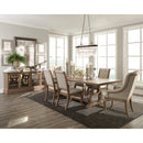  Coaster Furniture Brockway 110291 104-inch Extension Leaf Dining Table - Barley Brown IMAGE 4